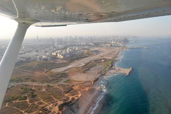 Aerial of Sde Dov Airport circa 2015
