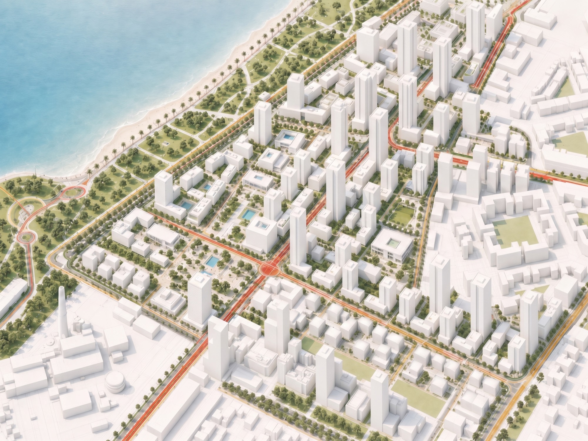 Cohen-Wend outline plan for the Sde Dov urban district