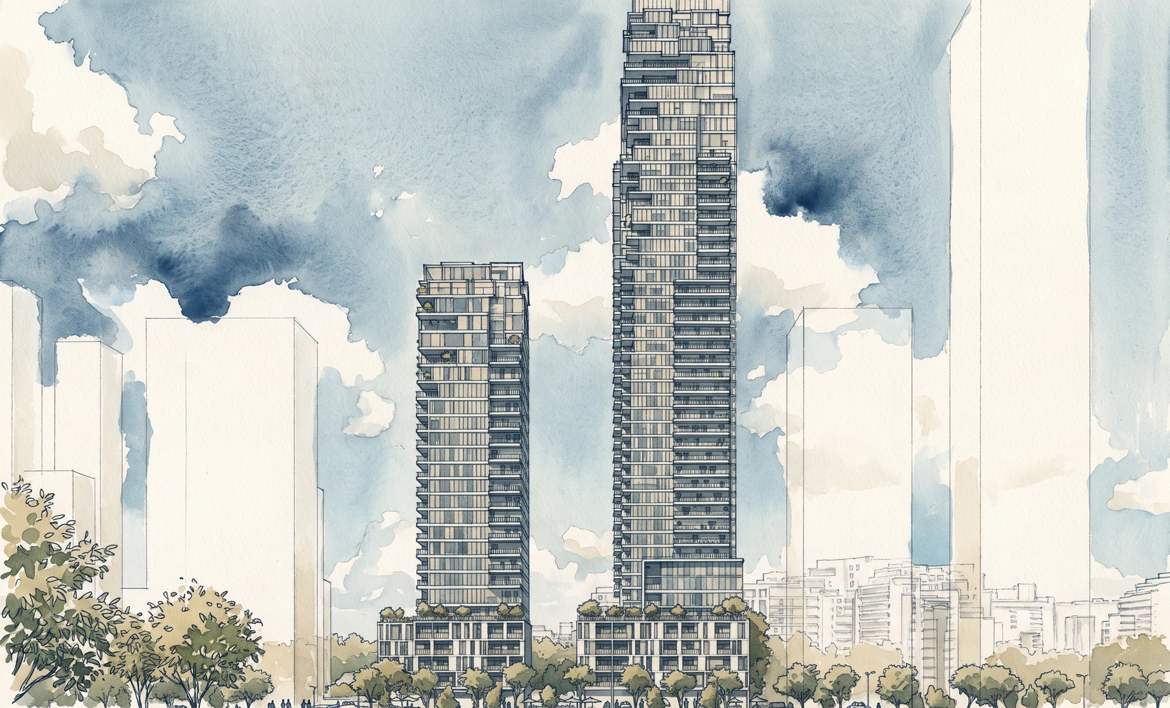 Sde Dov by Israel Brothers, the two towers on lot 2103